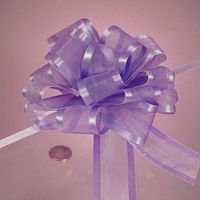 Lavender Arabesque Ribbon Bow, 4"
