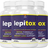 Lepitox Capsules Weight Management Ultra Premium Grade Supplement for Women and Men 180 Pills 3 Bottles