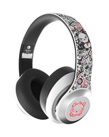 Best Mobile Bluetooth Headphones Over Ear Headset 24H Playtime Wireless Headphones with Deep Bass Foldable Wired/Wireless for Phone/TV Bluetooth 5.0 Wireless Earphones with Mic (Angry White)