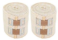 NexSkin 2" Organic Latex Free American Cotton - Comfort Elastic Bandage with Clip Fasteners - Beige, 2 Pack