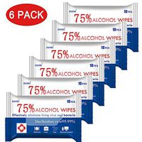 Wet Wipes(6 Packs 60 Wipes), Large Hand Wipes, Soft Detergent Cleaning Wipes for Family House Daily Protection