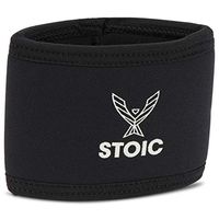 Stoic 7MM Compression Sleeve Cuff (Heavy Neoprene Construction) For arm, elbow, lower leg compression and warmth while weight lifting, powerlifting, bench pressing (8 Inch, Black)