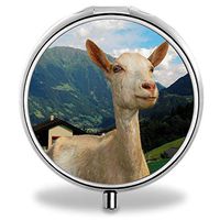 IMLONE Pill Organizer- Sliver Weekly Pill Boxes with 3 Components and Mirror for Travelling and Daily Needs,Compartments to Hold Vitamins, Cod Liver Oil, Supplements and Medication