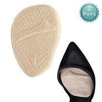Thethan 2 Pair Sole High Heel Foot Cushions Forefoot Anti Slip Insole Breathable Shoes Pad Soft
