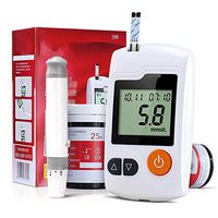 LHYCM Blood Glucose Meter Test Strips Lancets 50/50 Needle Diabetic Tester Medical Blood Sugar Monitor Glucometer for People