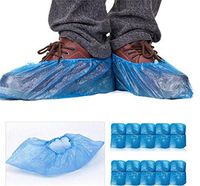Edtoy 50 Pairs 100pcs Disposable Plastic Shoe Covers Carpet Cleaning Overshoe