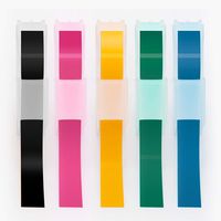 Replace Dymo Embossing Label Maker Tape 3/8 Inch, 3D Plastic Embossing Tapes for Organizer Xpress 12965,Xpress Pro 12966,Office Mate II 154000,Muti-Color,5-Pack