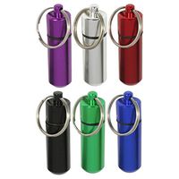 GC - 6pc Water Resistant Small Pill Containers w/ Keychain Geocaching Tool *US FAST FREE SHIPPER*