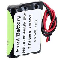 Exell Custom 3.6V 800mAh NiMH AAA Pack with 6.0" 26AWG Open Wires