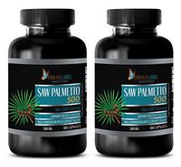 Prostate Supplements for Men - Saw Palmetto 500 - Non GMO Formula - Saw Palmetto Hair Loss - 2 Bottles 200 Capsules