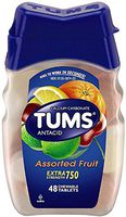 TUMS Extra Strength Antacid/Calcium, Assorted Fruits 48 ea (Pack of 3)