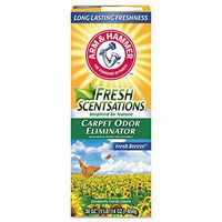 Arm & Hammer 3320011536 Fresh Scentsations Carpet Odor Eliminator Fresh Breeze 30 oz Box 6/Carton