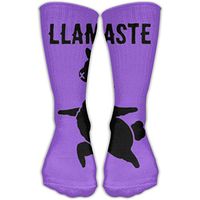 Unisex Black Llama Funny Cute Novelty Cotton Socks