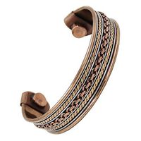 Powerful Magnetic Healing Copper Cuff Bracelet for Arthritis and Golf Sport Aches and Pains