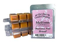 Our Own Candle Company Premium Wax Melt, Banana Nut, 6 Cubes, 2.4 oz (4 Pack)