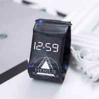 Flylin Creative Waterproof Paper Watch Super Light Durable Digital Wrist Paper Watch with Magnetic System for Kids Men Women Boys Girls