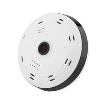 Security Camera, HD 1080P Camera with 360 Degrees Fisheye Lens Panoramic, Wi-Fi Connection, Motion Detection and 2-Way Audio,Surveillance Camera for Home/Office (US Plug)