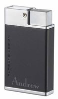 Personalized Porsche Design Baden Double Torch Flame Lighter with Free Engraving (Matte Black)