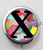 BlackKey Letter X 3-Compartment Decorative Pocket Gift Box Case Organizer for Pill, Color 1 -1448