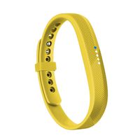 RedTaro Compatible with Fitbit Flex 2 Band, Replacement for Fitbit Flex 2 Accessories Silicon Wristbands w/Fastener Clasp Fitness Strap for Original Fitbit Flex 2, No Tracker (Yellow, L)