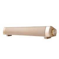 Sound Bar (2018 Upgraded) for TV Watt Bluetooth Speakers Wired and Wireless Surround Stereo Audio(RCA.5 AUXBluetooth 4.1Remote Control) (Gold)