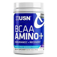 USN Supplements BCAA Amino + Supplement, Blue Raspberry, 11.60 Ounce