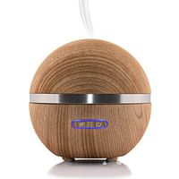 Simply Diffusers Fan Favorite Wood Like Finish Aromatherapy Essential Oil Diffuser and Ultrasonic Humidifier. 200ML Water Capacity, Long Running with Auto-Shut Off, Constant on or Timed Diffusion