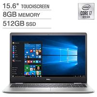 Dell Inspiron 15 5000 Touchscreen Laptop - 15.6" LED-Backlit FHD (1920 x 1080), Intel Core i7-1065G7 , 8GB Memory, 512gb SSD, Backlit Keyboard - Silver - i5593-7988SLV-PUS Windos 10 Home