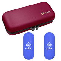 SHBC Insulin Cooler Travel Case for Diabetic Organize Medication Insulated Cooling Bag with 2 Ice Packs Red