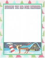 Christmas Rudolph The Red Nose Reindeer Stationery Printer Paper 26 Sheets