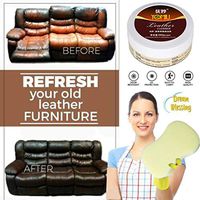 TANGON Leather Re-Coloring Balm Leather Refurbishing Cleaning Cream Cleaner Care Detergent Magic Wipe Cleaner Repair Tool Cream for Leather & Vinyl Sofa, Purse, Shoes, Auto Car Seats
