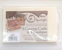 Blank cards and envelopes Ivory set of 8