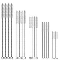 SENHAI 20 Pcs Drinking Straw Cleaner Brushes, Stainless Steel Reusable Multipurpose Tube Pipe Brush Tool Set for Multiple Size Straws