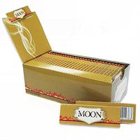 Moon 77mm 1.25" Unbleached Cigarette Rolling Papers 60×40 Leaves