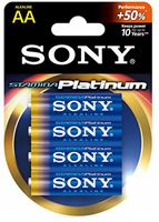 Sony AM3PTB4D Sony Stamina Platinum Alkaline AA 4-Pack