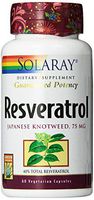 Solaray Resveratrol Supplement, 75 mg, 60 Count