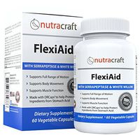 #1 Natural Pain Relief Supplement and Anti Inflammatory Support for Joint, Muscle and Nerves with Bromelain, Serrapeptase, Devils Claw and White Willow Bark - 60 Vegetable Capsules