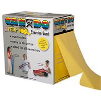 Cando Exercise Bands with Perforations, Latex Free, 100 yd, Yellow