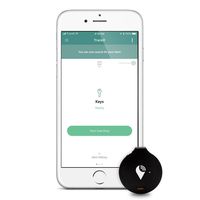 TrackR bravo - Bluetooth Tracking Device. Item Tracker. Phone Finder. iOS/Android Compatible. Generation 3, Black (4 Pack)