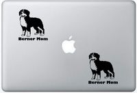 Berner Mom - Bernese Mountain Dog Decal PetsAffectionLaptop0041 Set of Two (2X), Dog Decal, Sticker, Laptop, Ipad, MacBook