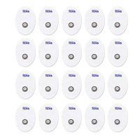 TENS Electrodes, Premium Quality Small Replacement Pads for TENS Units, 10 Pairs of Snap TENS Unit Electrodes (20 TENS Unit Pads), 1.57 inch (4cm) x 1.18 inch (3cm), Discount TENS Brand