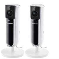 HomeHawk by Panasonic Indoor Full HD 1080p Home Monitoring Camera 2 Pack (Renewed)