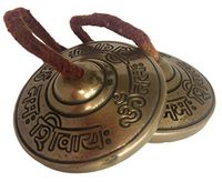 Tingsha Om Namah Shivaya Tibetan Meditation Bells Chimes (2.75")