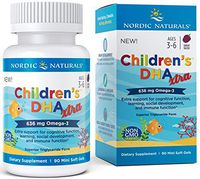 Nordic Naturals Children's DHA Xtra - Potent Omega 3 Formula with Twice The DHA for Kid's Cognitive Development, Learning and Mood*, Berry Punch, Softgel - 90 Count