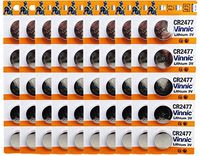 Vinnic CR2477 3V Lithium Cell 50 Batteries EXP. 2028