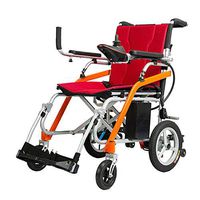 Lightweight Portable Electric Wheelchair - Electric Wheelchair Smart Disabled Elderly Scooter Foldable Semi-Automatic Four-Wheeled Elderly Go Out