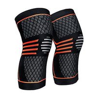 ZetHot Knee Compression Sleeve Support Brace（Pair） Knee Brace for Running, Jogging, Sports, Joint Pain Relief, Arthritis and Injury Recovery