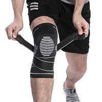 BERTER Knee Brace for Men Women - Compression Sleeve Non-Slip for Running, Hiking, Soccer, Basketball for Meniscus Tear Arthritis ACL Single Wrap (Update Compression Straps Version, X-Large)