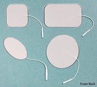 Norco Multi-Use Electrodes 3" x 5" (7.6 x 13cm) Rectangle White Foam 2 Per Pack