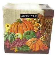 Northeast Home Goods Heartland Harvest 3-Ply Paper Dinner Napkins, 6.5-Inch, 120 Count